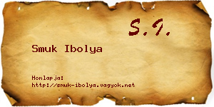 Smuk Ibolya névjegykártya